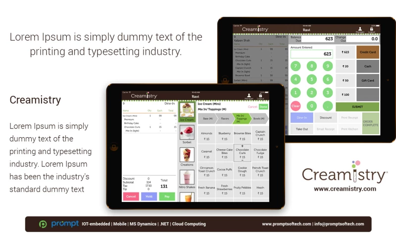 Creamistry iPad POS