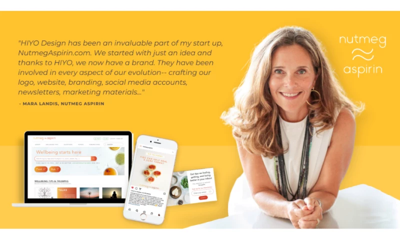 Nutmeg Aspirin: Branding, Digital Ads, Social Media, E-Book, Web Design
