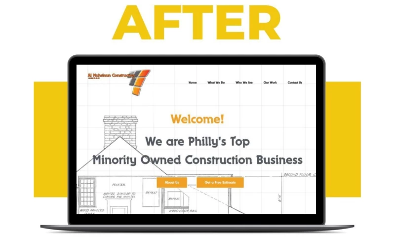 Al Muhsinun Construction Website Re-design