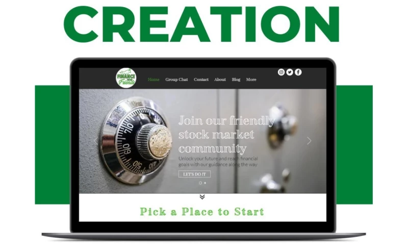 Finance with Friends Website Creation