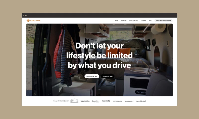 SYNC Vans Website Development & Marketing
