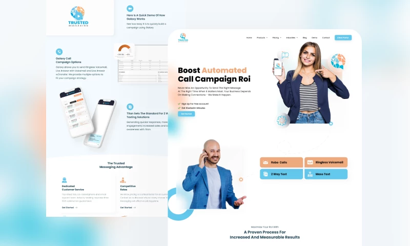 Owento - Website Design for TrustedMessaging.com