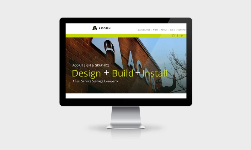 J Drake Web Design - Acorn Sign & Graphics