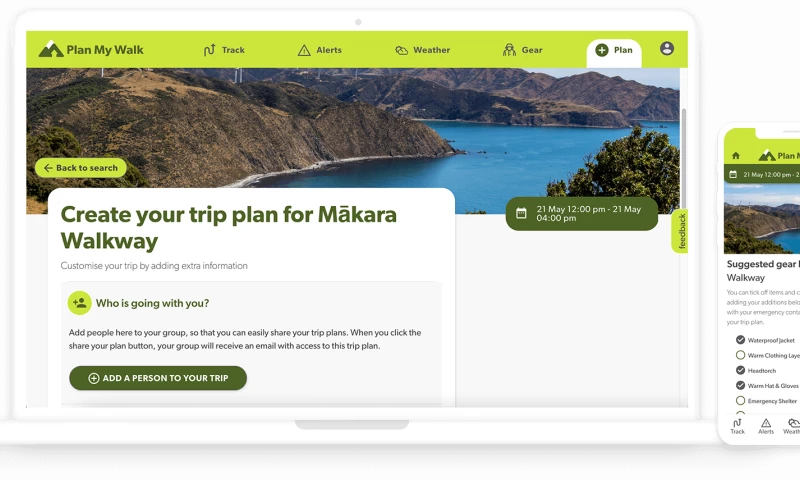 Somar Digital - A life saving app that helps walkers and trampers in New Zealand stay safe in the outdoors