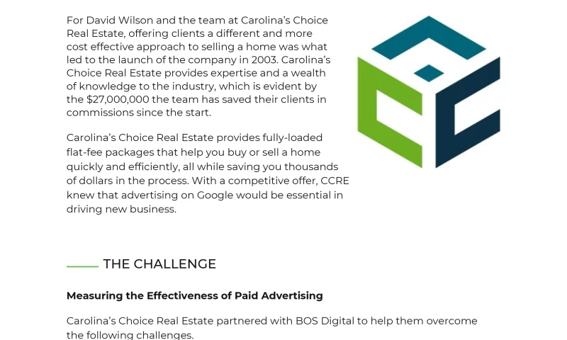 How Carolina’s Choice Real Estate Saved Over $80K in Google Advertising Dollars