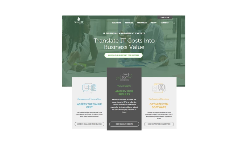 Launch Marketing - Proven IT Finance Website