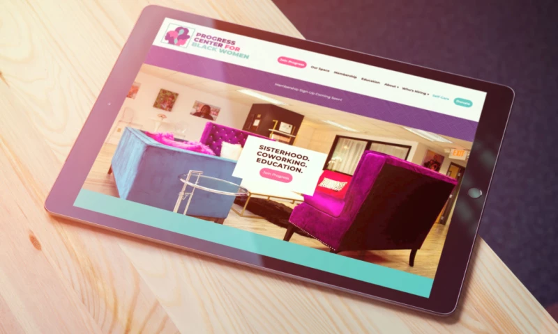 Progress Center for Black Women WordPress Web Design