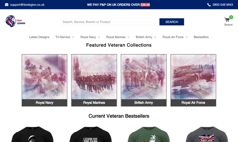 Techies India - Lion Legion - Patriotic Veteran Clothing