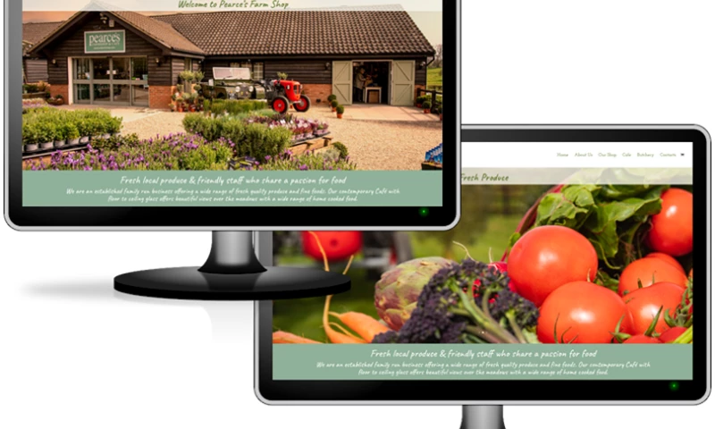 Beanebytes Web Design - Pearces Farm Shop