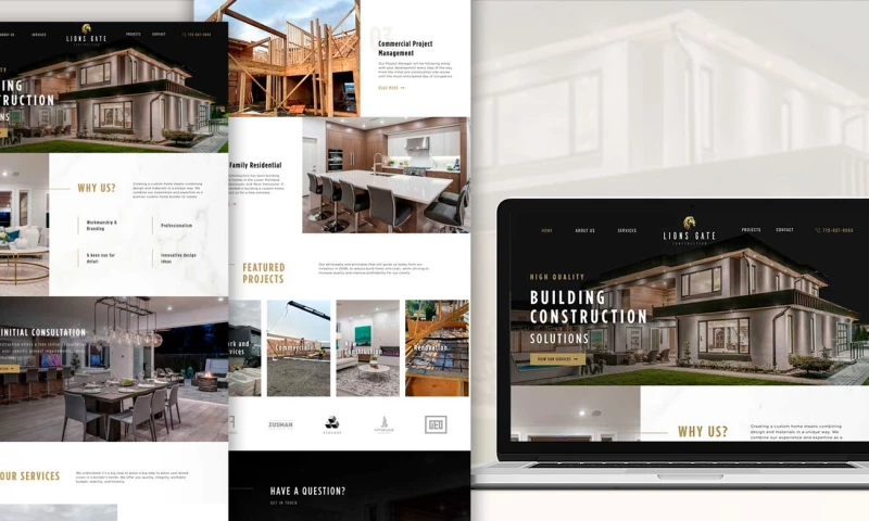 Idea Marketing Agency | Custom Web Design & Web Development - Lions Gate Construction: Web Design