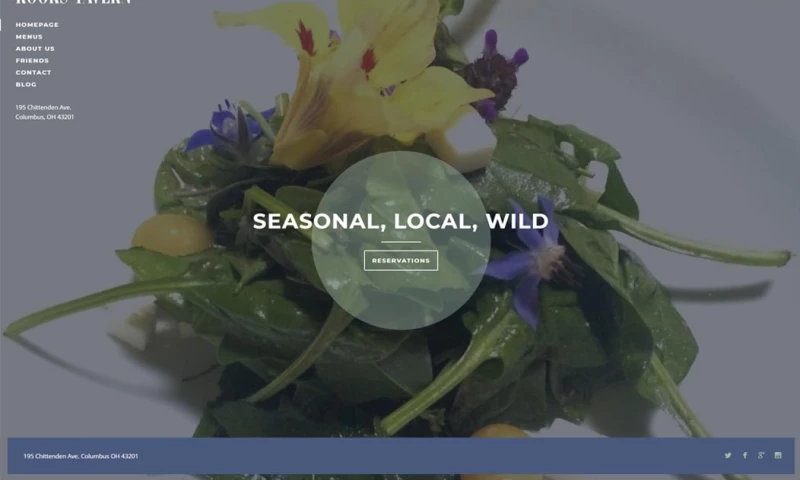 Marcy Design Group - Rooks Tavern Website