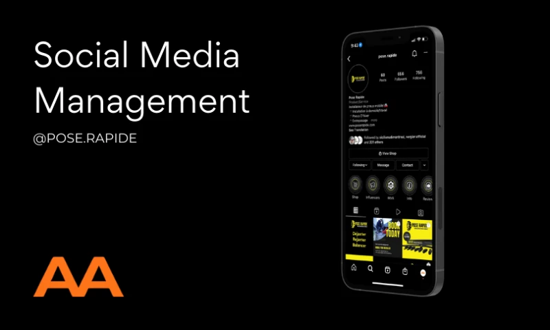 AA Digital Marketing - Social Media Management for Pose Rapide