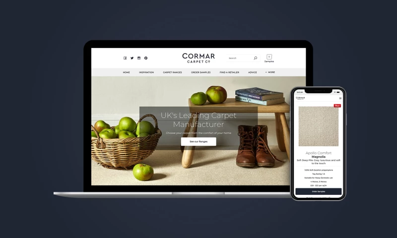 Cormar Carpet Company - Website Design & Development