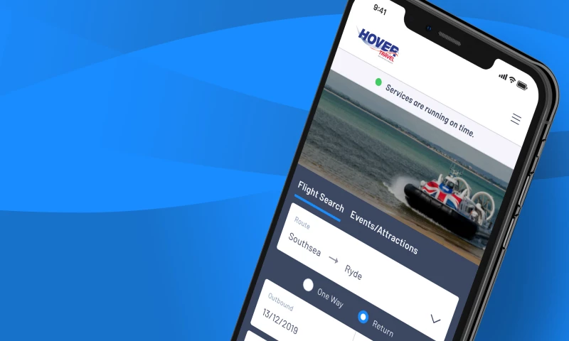 CSI Media - Hovertravel - B2C Website & Bespoke Booking System