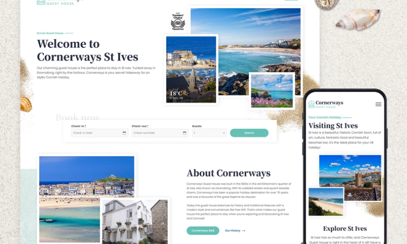 Edge of the Web - Cornerways website design