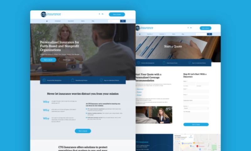 WordPress Website Build & Maintenance for CTG Insurance