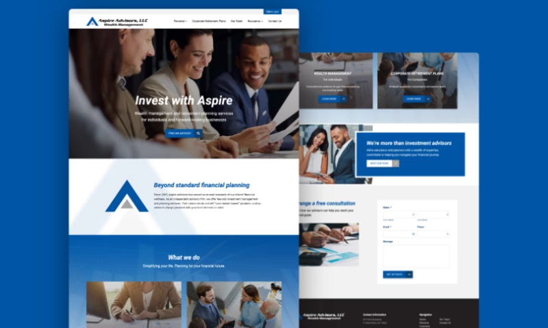 Website Build for Aspire Advisors LLC