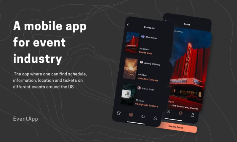 TopDevs - EventApp - Entertainment mobile app