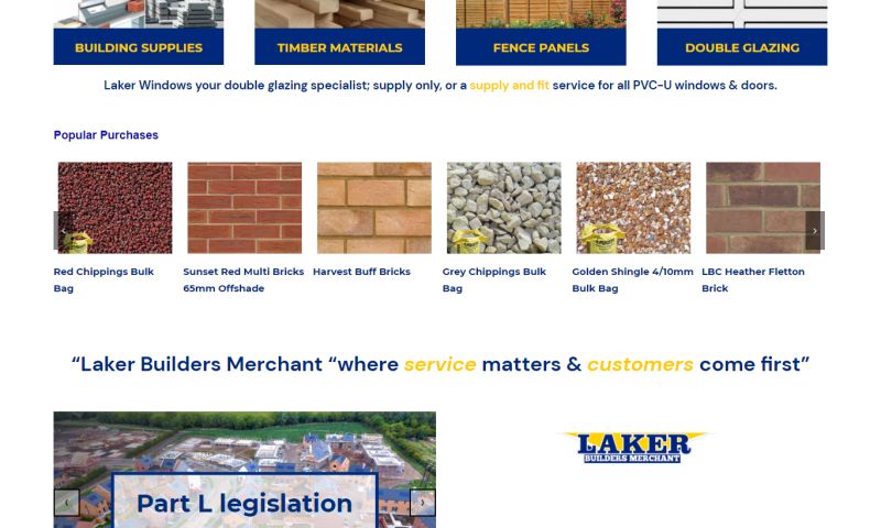 WebZvio - Laker Builders Merchant