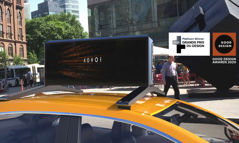 Bluemap Design - Moment M17 digital car top advertising display