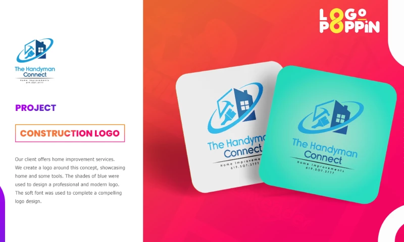 Logo Poppin - The Handy Man Connect