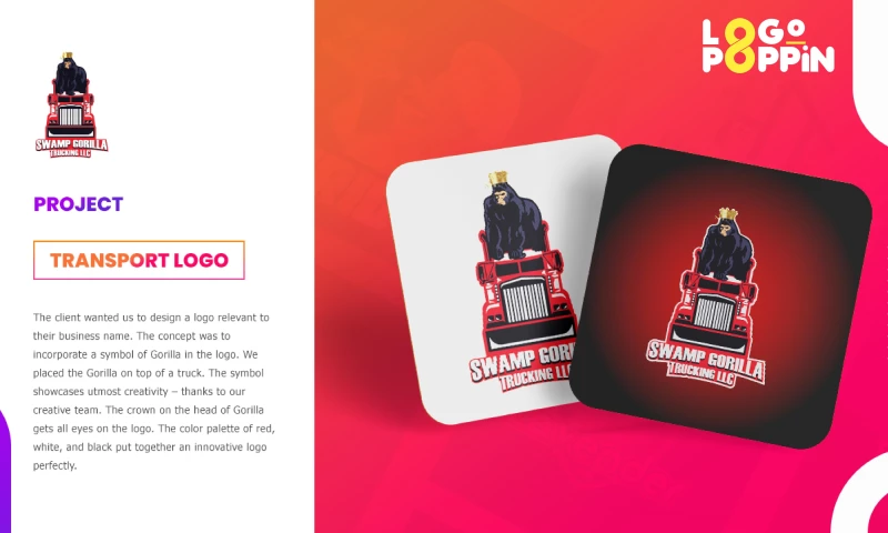 Logo Poppin - Swamp Gorilla Trucking L.L.C.