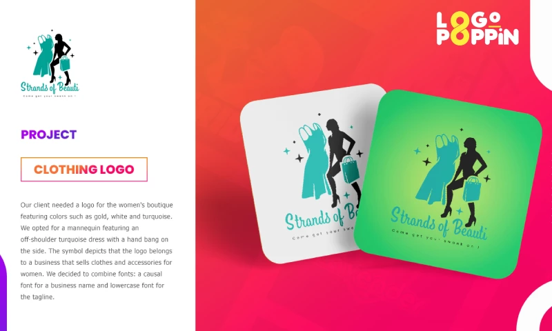 Logo Poppin - Strands of Beauti Boutique