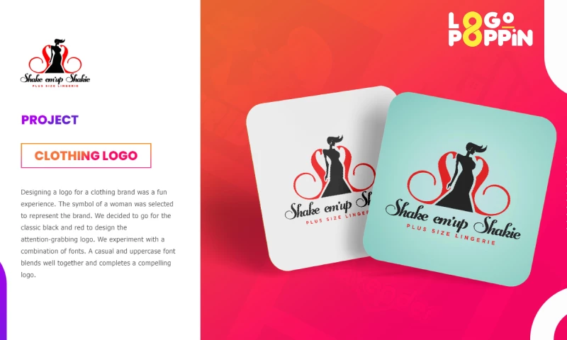 Logo Poppin - Shakie em' up Shakie Lingerie