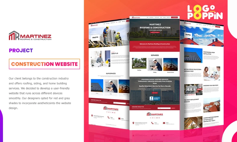 Logo Poppin - Martinez Roofingar