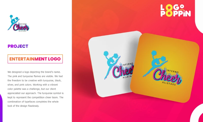 Logo Poppin - Inferno Cheer All-Star