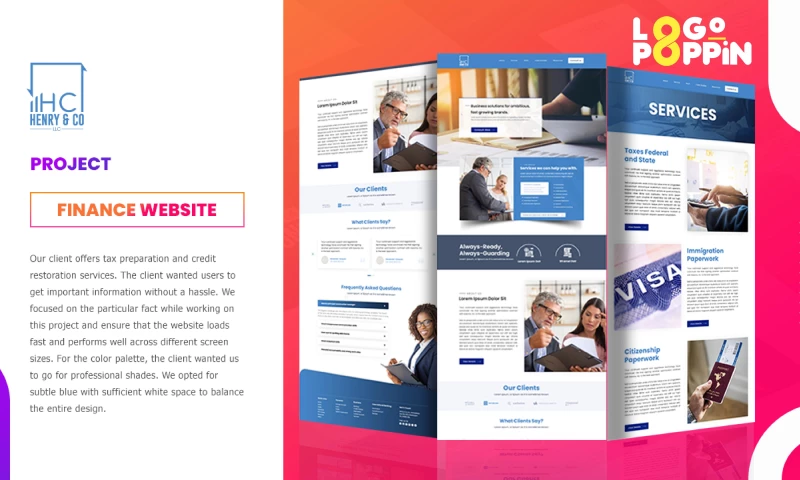 Logo Poppin - H&C Henry