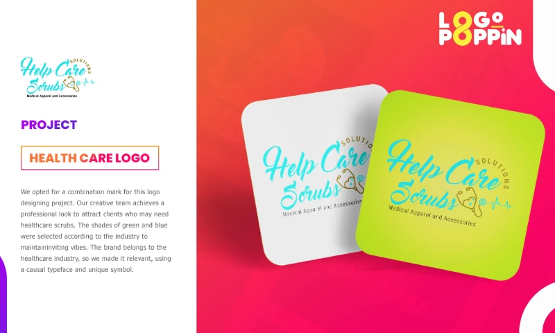 Logo Poppin - Help Care Scrubs Solutions, L.L.C