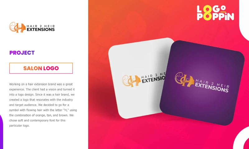 Logo Poppin - Hair 2 Heir Extensions