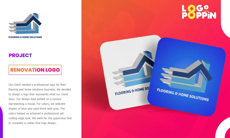 Logo Poppin - Flooring & Home Solutions