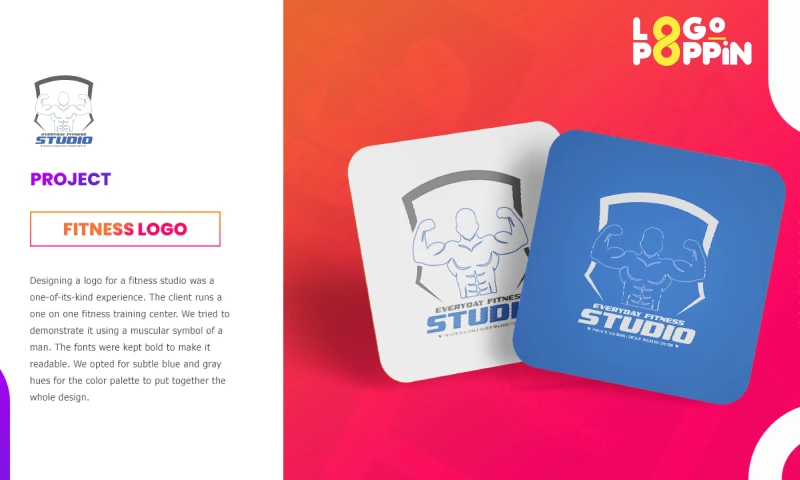 Logo Poppin - Everyday Fitness Studio