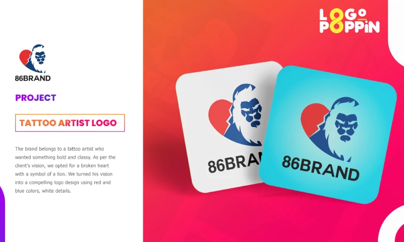 Logo Poppin - 86 Brand