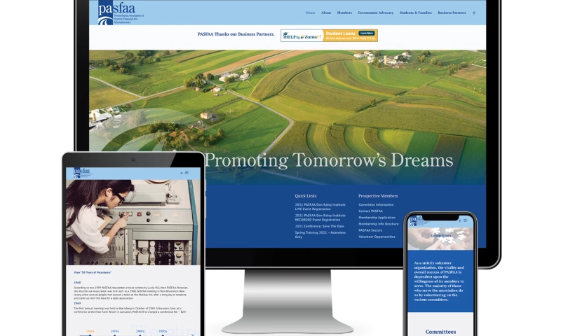 PASFAA Website Design & Development