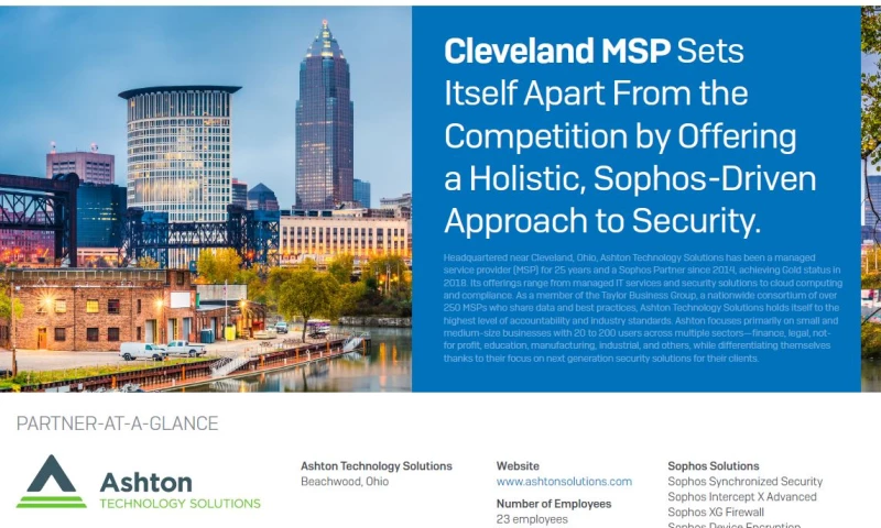 Ashton Technology Solutions - Ashton and Sophos Security Partnership