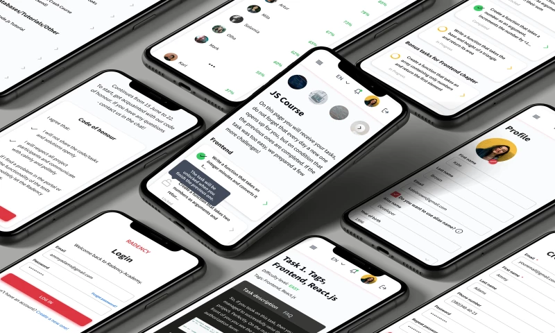 Radency - eLearning platform for in-house Academy