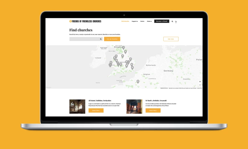 London Web Design Agency - Friends of Friendless Churches
