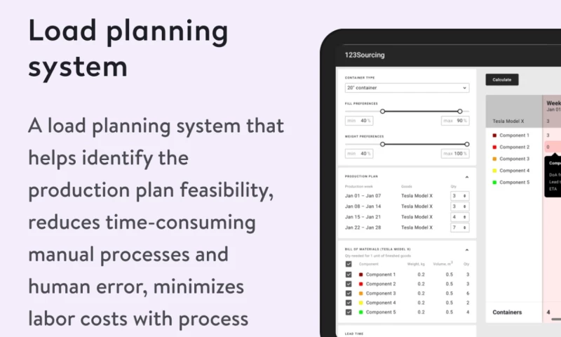Yalantis - Load planning system
