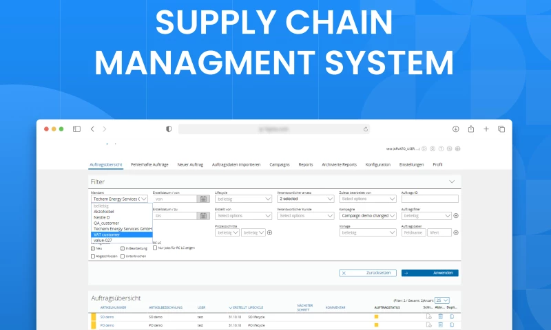 Supply chain management system
