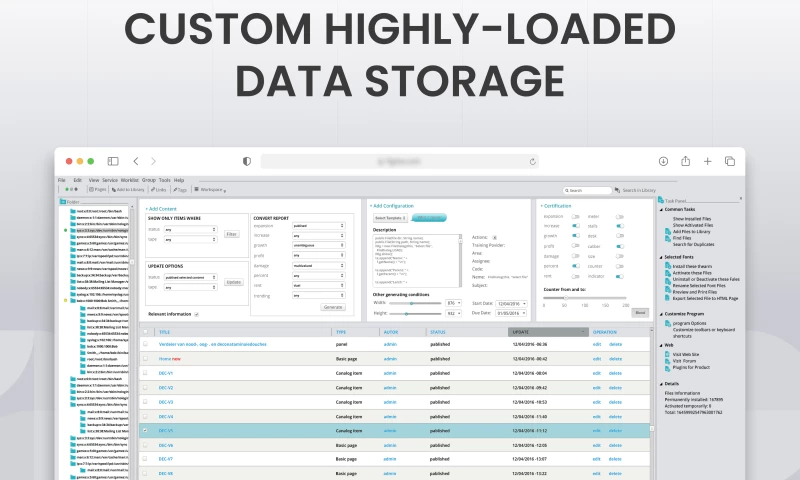 IntexSoft - Custom Highly-Loaded Data Storage