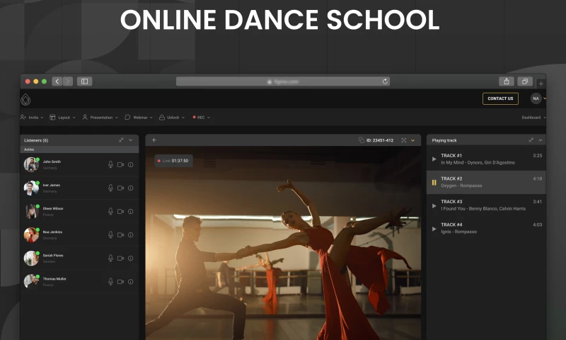 Online dance school