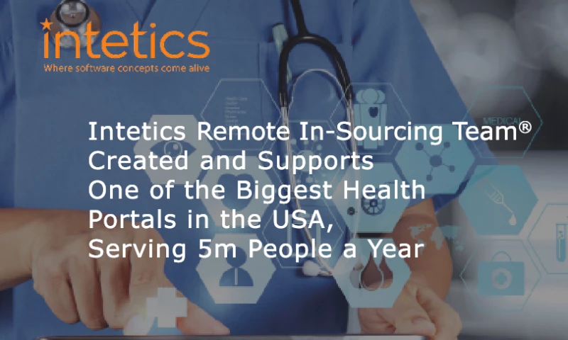 Intetics - Intetics Remote In-Sourcing Team Created and Supports One of the Biggest Health Portals in the USA, Serving 5m People a Year