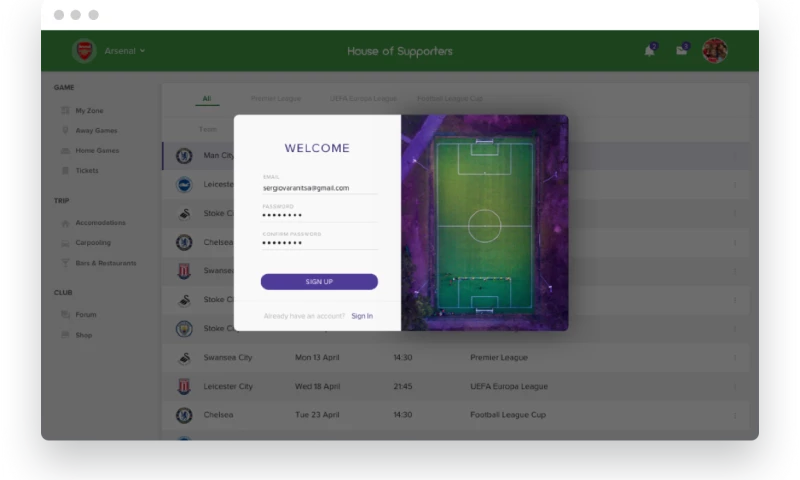 'House of Supporters' Web Development & Product Design