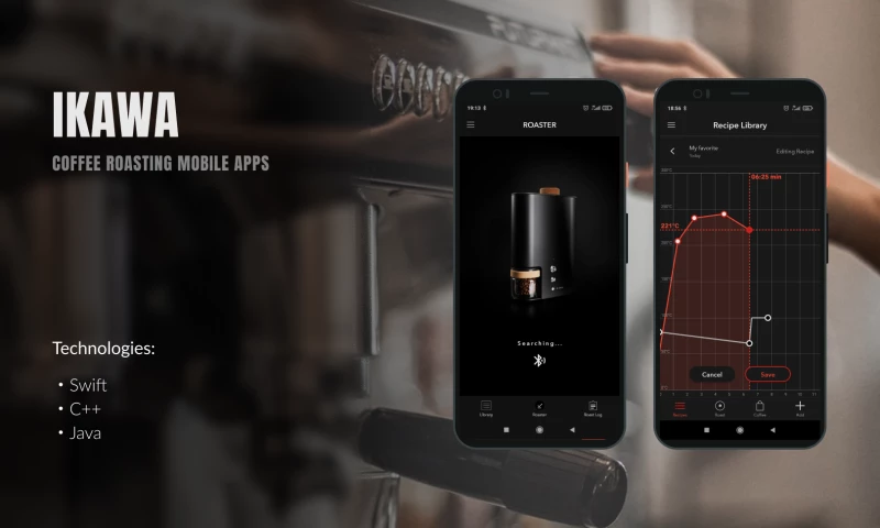 Coffee Roasting Mobile Apps (IoT)