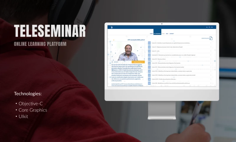 Online learning platform Teleseminar
