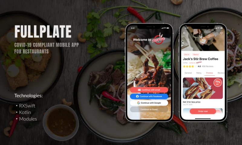FullPlate - mobile app for restaurants