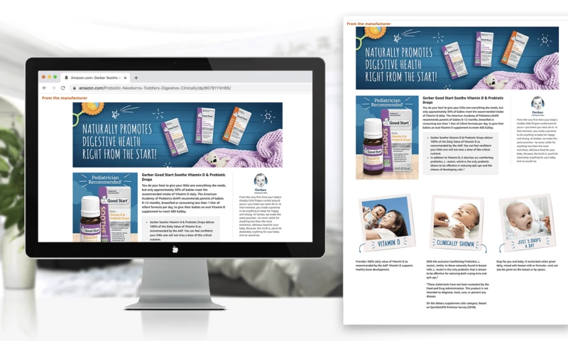 ICON Creative Agency - Gerber Amazon A+ Page